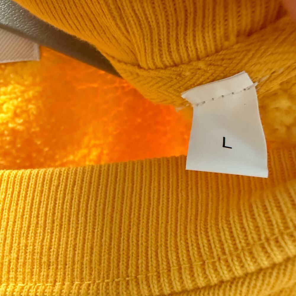 Madhappy Sweatshirt Size Large Yellow Crewneck Tokyo Exclusive Streetwear Pitt - Picture 3 of 6